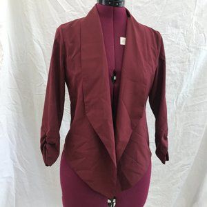 Auline Collection Medium Burgundy Blazer